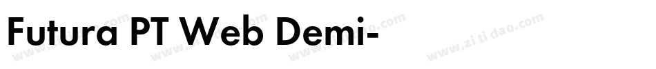 Futura PT Web Demi字体转换
